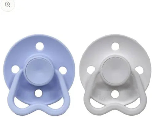White + Baby blue - Twin 'Hold Me' Vented Dummy Pack I CMC Gold