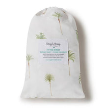 Load image into Gallery viewer, Green Palm l Bassinet Sheet/Change Pad Cover - Snuggle Hunny Kids
