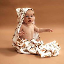 Load image into Gallery viewer, Dino I Organic Hooded Baby Towel - Snuggle Hunny Kids
