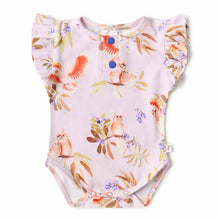 Load image into Gallery viewer, Major Mitchell Short Sleeve Organic Bodysuit with Frill - Snuggle Hunny Kids
