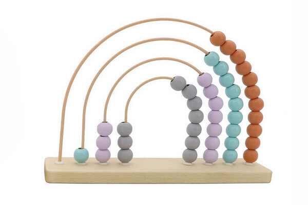 Blue & Lilac l Wooden Rainbow Abacus - Calm & Breezy