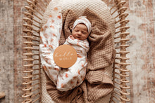 Load image into Gallery viewer, Paradise l Jersey Wrap &amp; Beanie Set - Snuggle Hunny Kids
