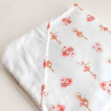 Load image into Gallery viewer, Ballerina I Organic Hooded Baby Towel - Snuggle Hunny Kids
