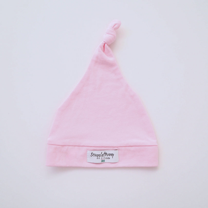 Baby Pink l Baby Knotted Beanie - Snuggle Hunny Kids