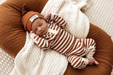 Load image into Gallery viewer, Biscuit Stripe Growsuit - Snuggle Hunny Kids
