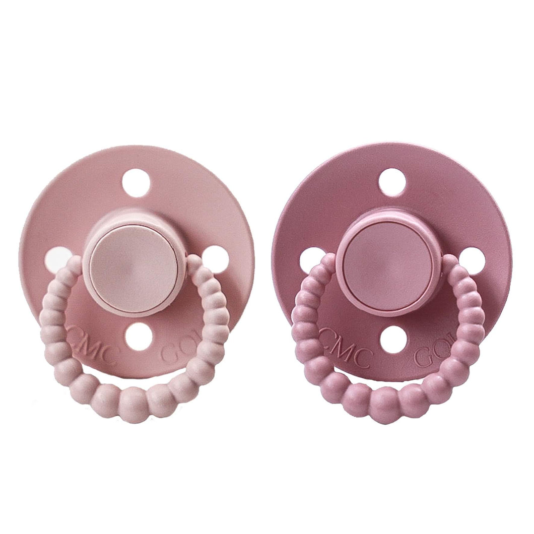 Blush + Dusty Rose - Twin 'Bubble' Vented Dummy Pack I CMC Gold