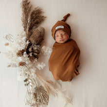 Load image into Gallery viewer, Bronze l Snuggle Swaddle &amp; Beanie Set - Snuggle Hunny Kids
