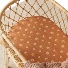 Load image into Gallery viewer, Bronze Palm l Bassinet Sheet/Change Pad Cover - Snuggle Hunny Kids

