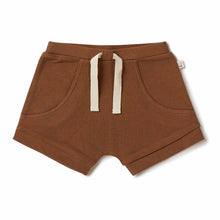 Load image into Gallery viewer, Chocolate Organic Shorts - Snuggle Hunny Kids
