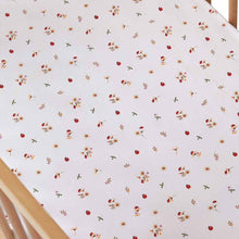 Load image into Gallery viewer, Ladybug l Fitted Cot Sheet - Snuggle Hunny Kids
