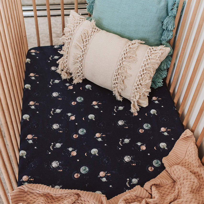 Milky Way l Fitted Cot Sheet - Snuggle Hunny Kids