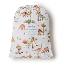 Load image into Gallery viewer, Dino l Fitted Cot Sheet - Snuggle Hunny Kids
