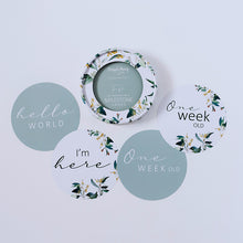 Load image into Gallery viewer, Eucalypt &amp; Sage l Reversible Milestone Cards - Snuggle Hunny Kids
