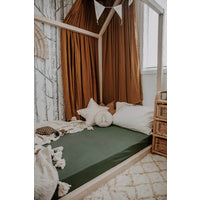 Load image into Gallery viewer, Olive l Fitted Cot Sheet - Snuggle Hunny Kids
