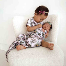 Load image into Gallery viewer, Banksia l Jersey Wrap &amp; Topknot Set - Snuggle Hunny Kids
