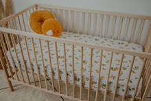 Load image into Gallery viewer, Lemon l Fitted Cot Sheet - Snuggle Hunny Kids
