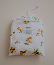 Load image into Gallery viewer, Lemon l Fitted Cot Sheet - Snuggle Hunny Kids
