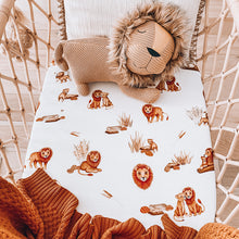 Load image into Gallery viewer, Lion l Bassinet Sheet/Change Pad Cover - Snuggle Hunny Kids
