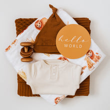 Load image into Gallery viewer, Lion l Organic Muslin Wrap - Snuggle Hunny Kids
