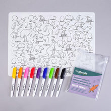 Load image into Gallery viewer, Aussie Animals I Reusable Silicon Colour Mat - Hey Doodle
