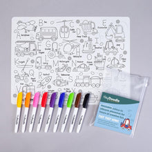 Load image into Gallery viewer, Toot Toot Honk I Reusable Silicon Colour Mat - Hey Doodle
