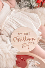 Load image into Gallery viewer, &#39;My First Christmas 2021&#39; Plaque - Timber Tinkers
