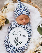 Load image into Gallery viewer, Nightshade l Jersey Wrap &amp; Beanie Set - Snuggle Hunny Kids

