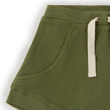 Load image into Gallery viewer, Olive Organic Shorts - Snuggle Hunny Kids
