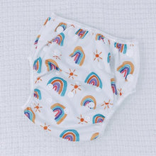 Load image into Gallery viewer, Pastel Rainbow l Swim Nappy Large - My Little Gumnut
