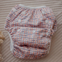 Load image into Gallery viewer, Plaid l Swim Nappy Large - My Little Gumnut

