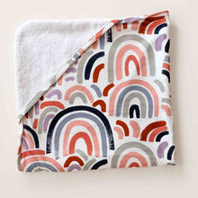 Load image into Gallery viewer, Rainbow I Organic Hooded Baby Towel - Snuggle Hunny Kids
