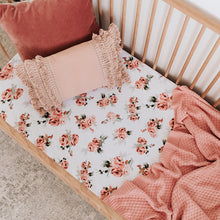 Load image into Gallery viewer, Rosebud l Fitted Cot Sheet - Snuggle Hunny Kids
