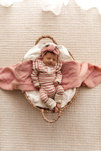 Load image into Gallery viewer, Rose Stripe Growsuit - Snuggle Hunny Kids
