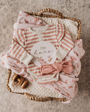 Load image into Gallery viewer, Rose Stripe I Long Sleeve Bodysuit - Snuggle Hunny Kids
