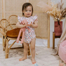 Load image into Gallery viewer, Spring Floral I Short Sleeve Organic Bodysuit - Snuggle Hunny Kids
