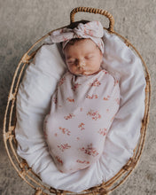 Load image into Gallery viewer, Esther l Snuggle Swaddle &amp; Topknot Set - Snuggle Hunny Kids
